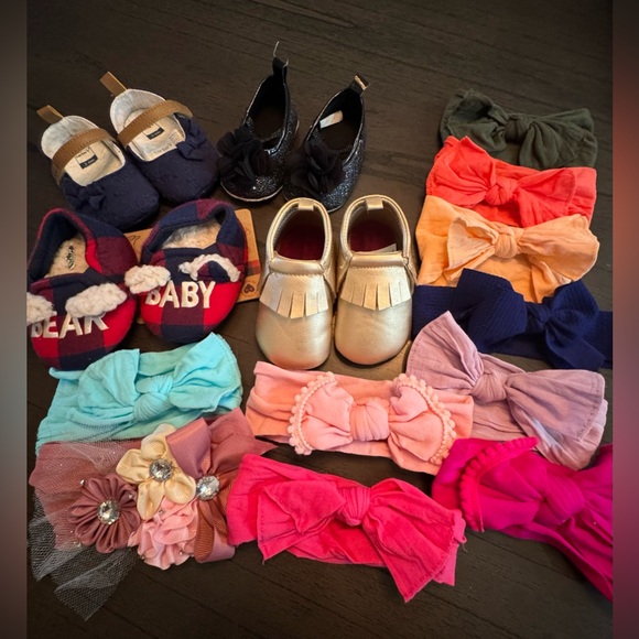 assorted Other - 💥PRICE DROP💥 Baby girl, shoes, and headbands.